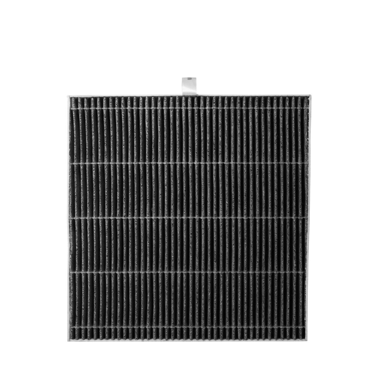 Blueair DustMagnet ComboFilter Ersatzfilter mit schwarzem Aktivkohle-Faltenfilter, Frontalansicht