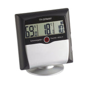 TFA Digitales Thermo-Hygrometer, schwarz-silber, mit Display für Feuchte, Temperatur und Schimmelgefahr-Warnung