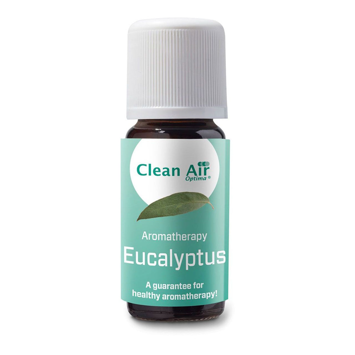 Clean Air Optima Aromatherapie Ätherisches Öl Eukalyptus, braune Flasche mit türkisem Etikett