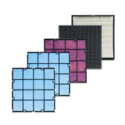 Zepter Therapy Air iON Ersatzfilter-Set, fünf gestaffelte Filterlagen in Blau, Violett, Schwarz und Weiß
