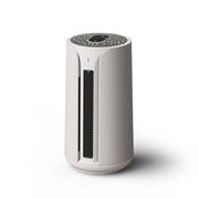 Blueair ComfortPure T10i 3in1 Luftreiniger in Weiß, zylindrische Turmform, Frontansicht schräg