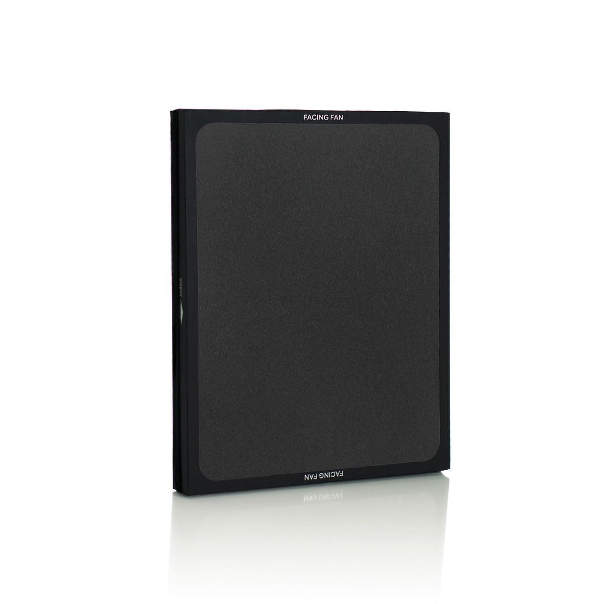 Blueair Rauchstoppfilter für Classic 205, rechteckiger schwarzer Filter mit Aufdruck „Facing Fan“