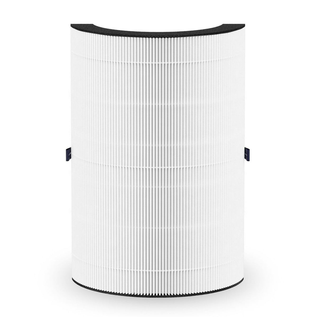 Blueair ComfortPure T10i 3in1 Ersatzfilter, gebogener Faltenfilter mit schwarzer Kante, Frontansicht