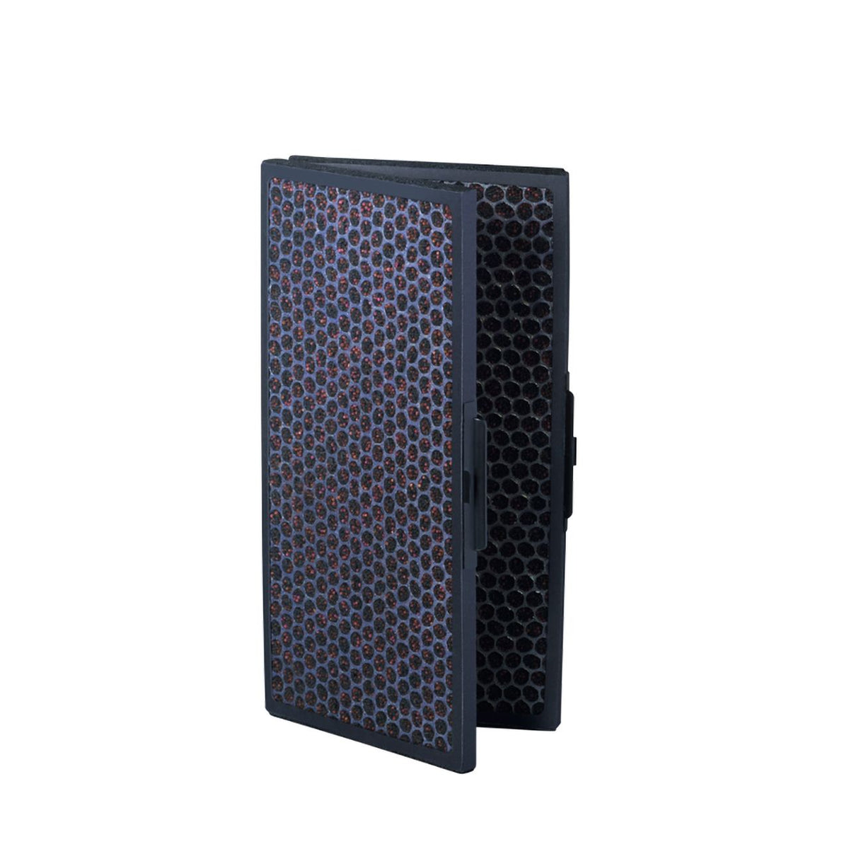 Blueair Pro Carbon(+) Ersatzfilter, aufgeklappt mit Wabenstruktur, Schrägansicht