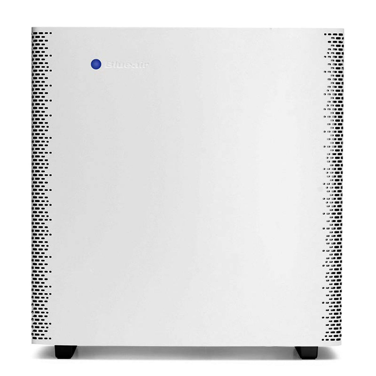 Blueair Sense Luftreiniger in Polar White, Frontansicht mit seitlichen Lüftungsschlitzen